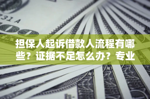 济南担保人起诉借款人流程有哪些？证据不足怎么办？专业律师解答