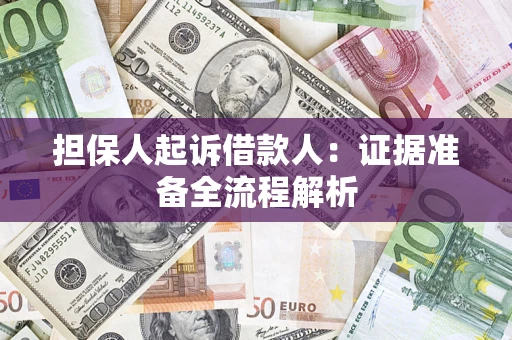 济南担保人起诉借款人：证据准备全流程解析