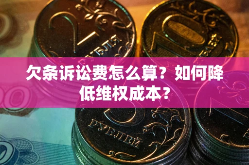 济南欠条诉讼费怎么算？如何降低维权成本？