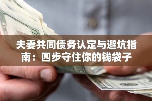济南夫妻共同债务认定与避坑指南：四步守住你的钱袋子