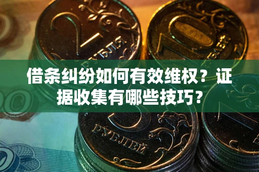 济南借条纠纷如何有效维权？证据收集有哪些技巧？