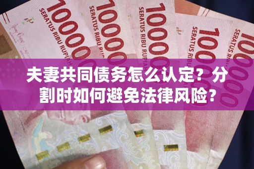 济南夫妻共同债务怎么认定？分割时如何避免法律风险？